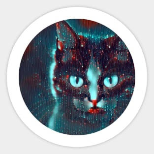 Bright-Eyed mycat, revolution for cats Sticker